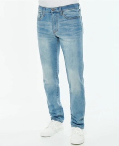 Shop Lazer Men's Skinny Fit Maximum Comfort Flexible Denim Jeans In Blue 1