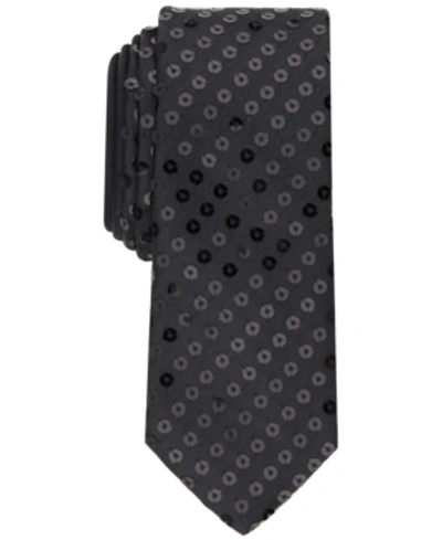 Shop Inc International Concepts Inc Men's Solid Sequin Tie, Created For Macy's In Black