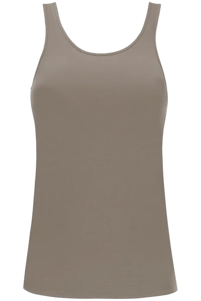 Shop Lemaire Tank Top In Crepe Jersey In Grey