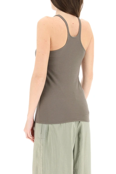 Shop Lemaire Tank Top In Crepe Jersey In Grey