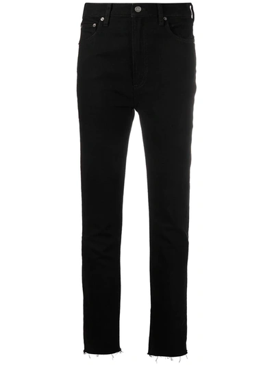 Shop Boyish Denim Zachary High-rise Skinny Jeans In Black