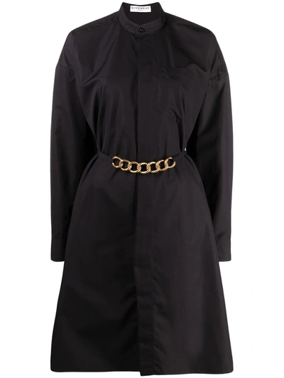 Givenchy Chemisier With Chain Belt In Black