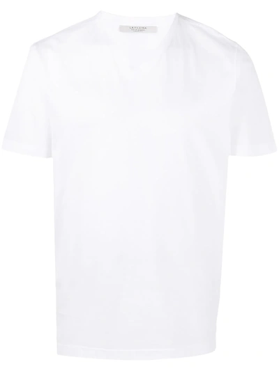 Shop La Fileria For D'aniello V-neck T-shirt In White