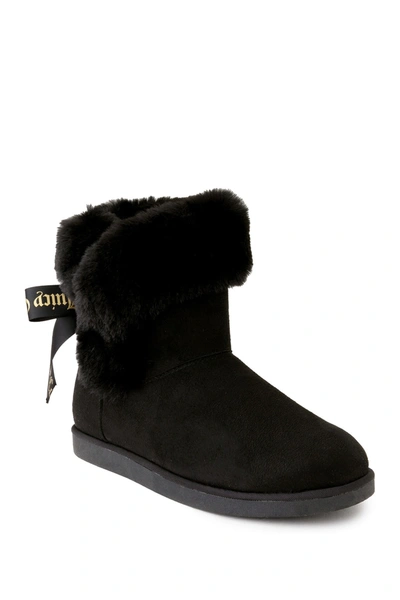 Shop Juicy Couture King Winter Boot In Black Micro