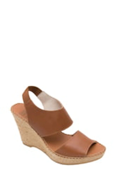 Shop Andre Assous Reese Wedge Sandal In Cuero Leather