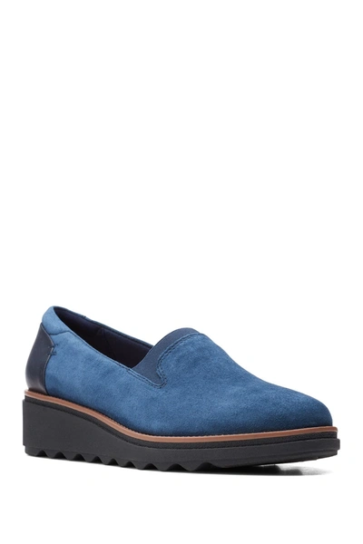 Shop Clarks Sharon Dolly Loafer In Navy