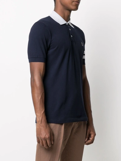 Shop Brunello Cucinelli Cotton Polo Shirt In Blue