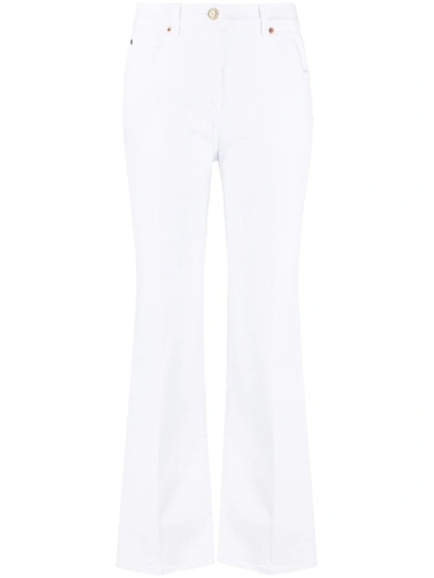 Shop Valentino Denim Cotton Jeans In White