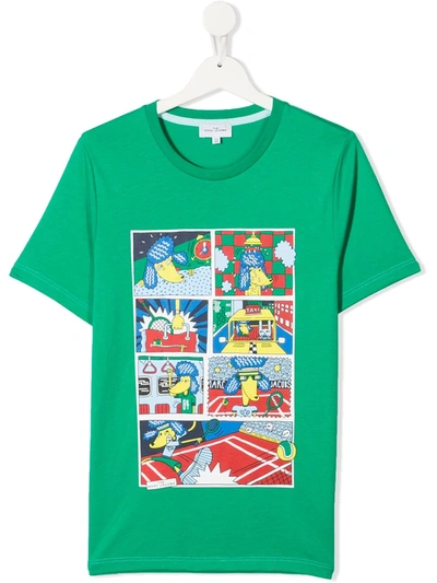 Shop The Marc Jacobs Teen Cartoon Print T-shirt In Green