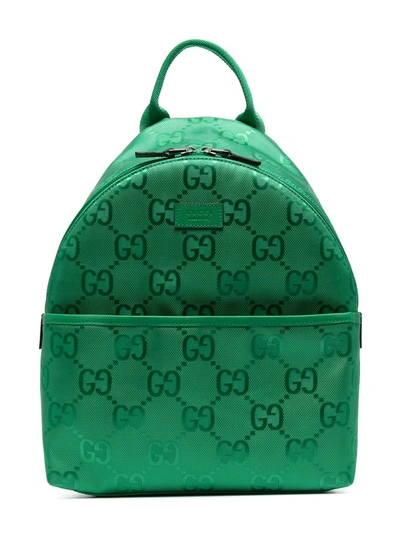 Shop Gucci Gg Monogram Backpack In Green