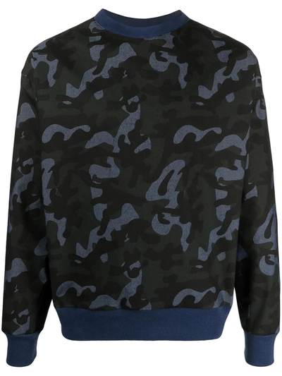 Shop Alchemy Camouflage-print Sweatshirt In Blue