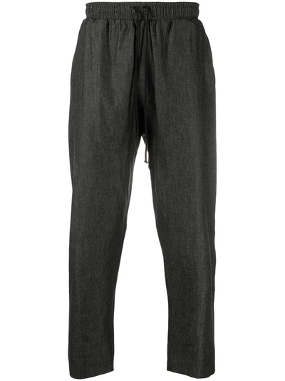Shop Alchemy Drawstring-waist Slim-fit Track Pants In Black