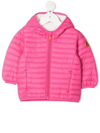 Shop Save The Duck Quilted Padded Jacket In Pink