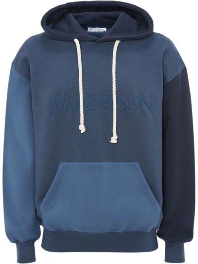 Shop Jw Anderson Hoodie In Blue