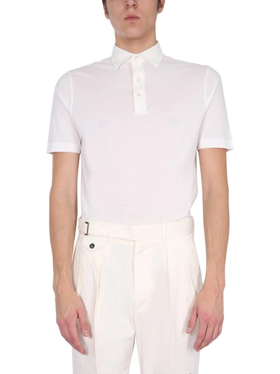 Shop Lardini Regular Fit Polo In White