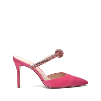 Shop Schutz Pearl Leather Mule In Pink
