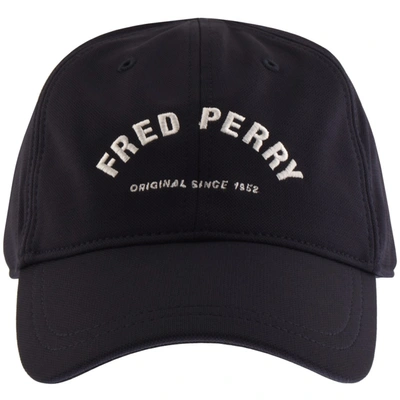 Shop Fred Perry Arch Branded Tricot Cap Navy