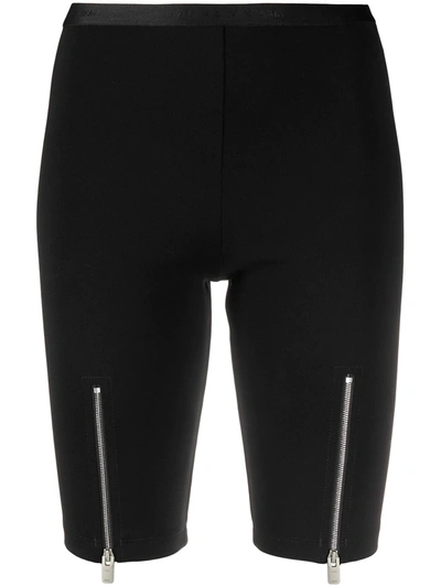 Shop Alyx Front-zipped Cycling Shorts In Black