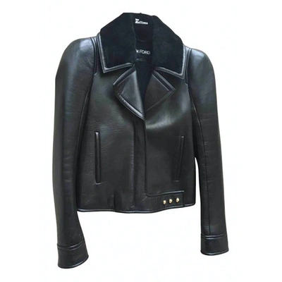 Pre-owned Tom Ford Black Leather Jacket