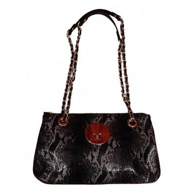 Pre-owned Dkny Leather Handbag In Metallic