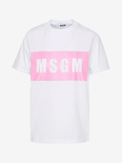 Shop Msgm White T-shirt