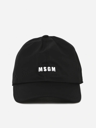 Shop Msgm Black  Cotton Hat