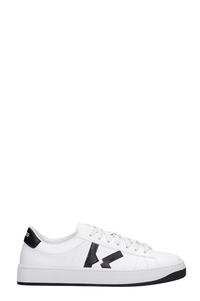Shop Kenzo Sneakers In White Leather