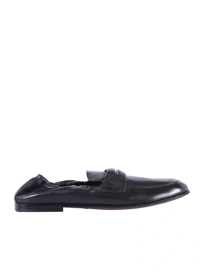 Shop Dolce & Gabbana Branded Loafers In Black