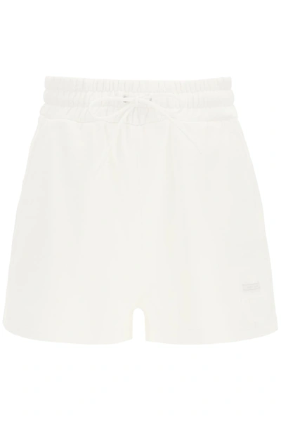 Shop Prada Short Sweatpants In Bianco (white)