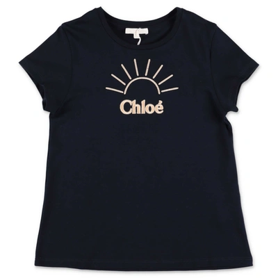 Shop Chloé T-shirt In Blu
