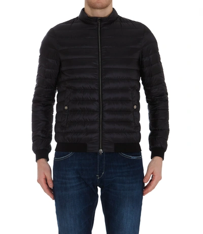 Shop Herno Down Jacket In Black