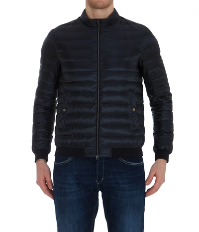 Shop Herno Down Jacket In Blue