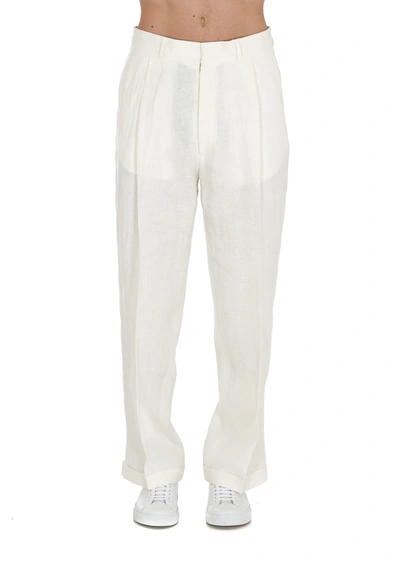 Shop Maison Margiela Pants In White
