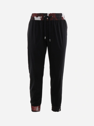 Shop Dolce & Gabbana Black Sport Waisted Pants