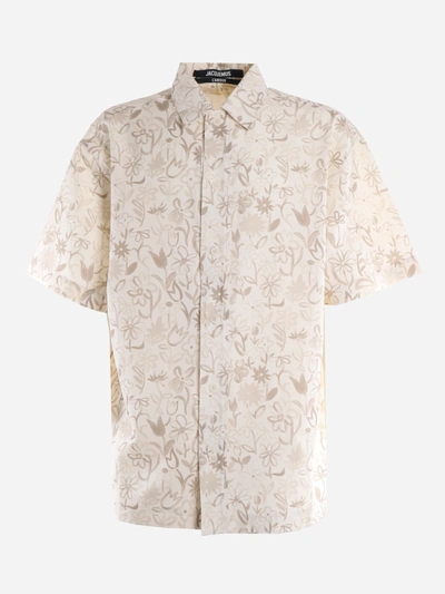 Shop Jacquemus Floral Print Shirt In Print Flowers