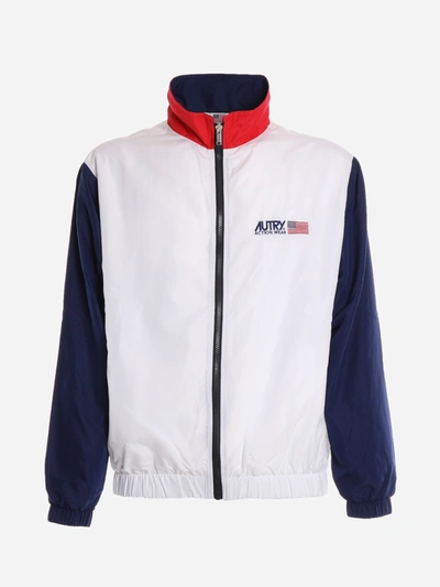 Shop Autry Sports Jacket With Color-block Details In White