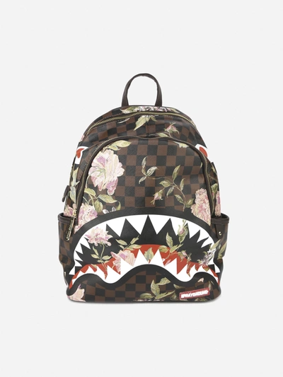 Sprayground Backpack SHARK FLOWER BACKPACK Brown