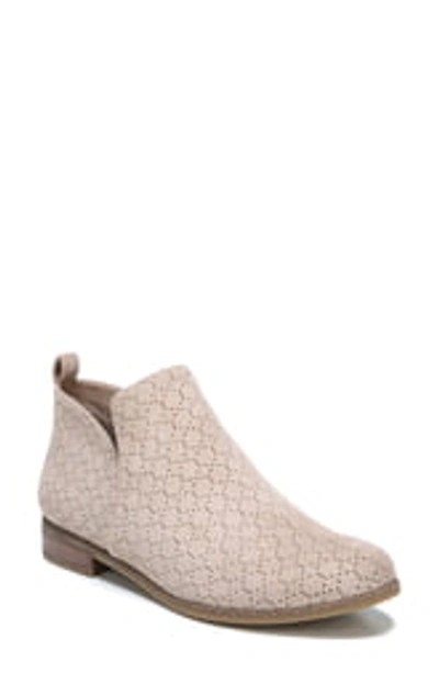 Shop Dr. Scholl's Rate Perforated Bootie In Putty Suede