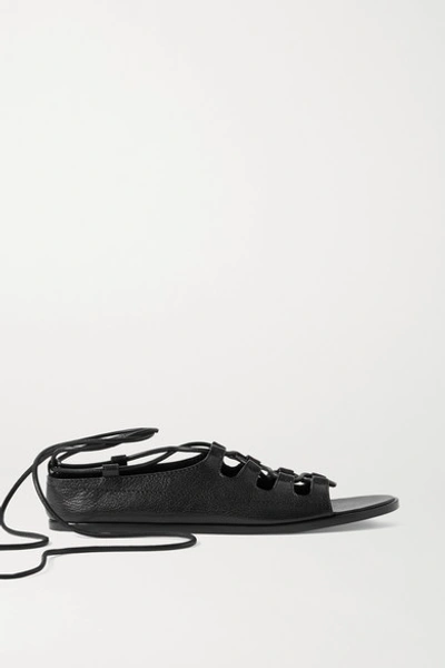 Row Gilli Ankle-wrap Flat Gladiator Black | ModeSens