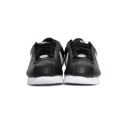 Shop Nike Black & White Cortez Basic Sneakers In 012 Black/w
