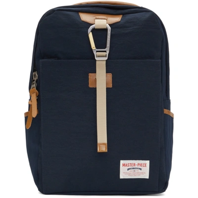 Shop Master-piece Co Navy Link Backpack