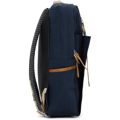 Shop Master-piece Co Navy Link Backpack