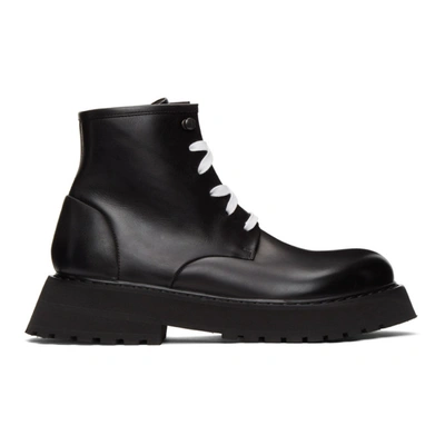Marsèll Black Micarro Boots In 666 Nero