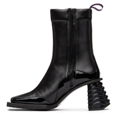 Shop Eytys Black Leather Gaia Boots