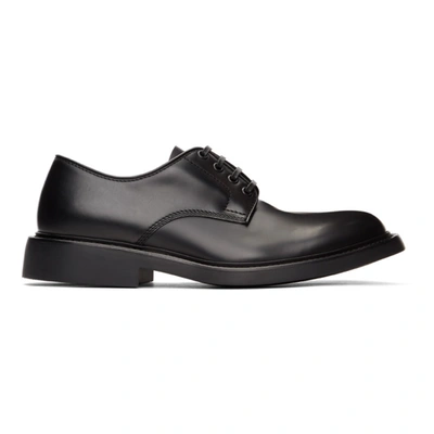 Shop Bottega Veneta Black 'the Level' Derbys In 1000 Black