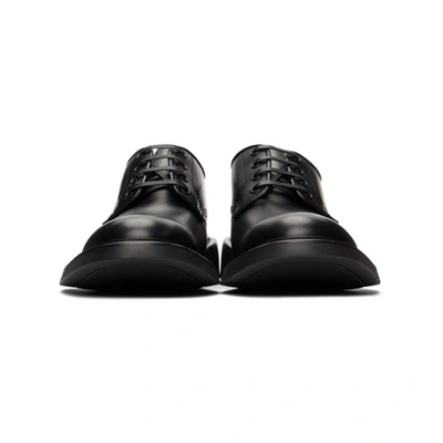 Shop Bottega Veneta Black 'the Level' Derbys In 1000 Black