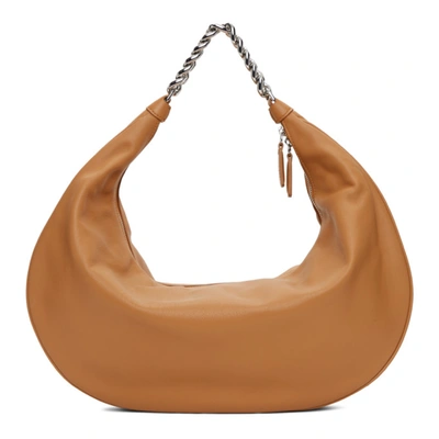 Shop Staud Tan Large Chain Sasha Bag In Tawny