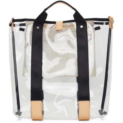 Shop Master-piece Co Transparent Liquid Tote Bag In Clear