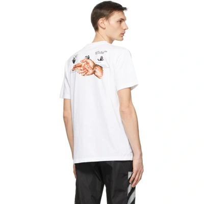 Shop Off-white White Pascal Painting T-shirt In White Nude