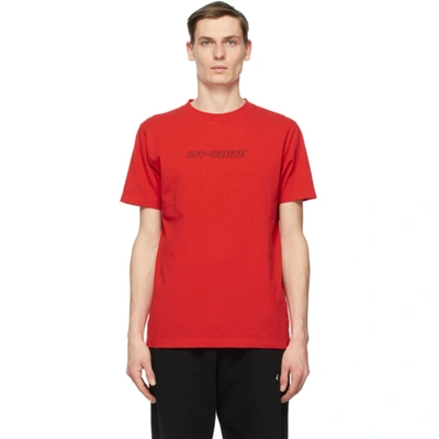 Shop Off-white Red Pascal Painting T-shirt In Fiery Red Nude